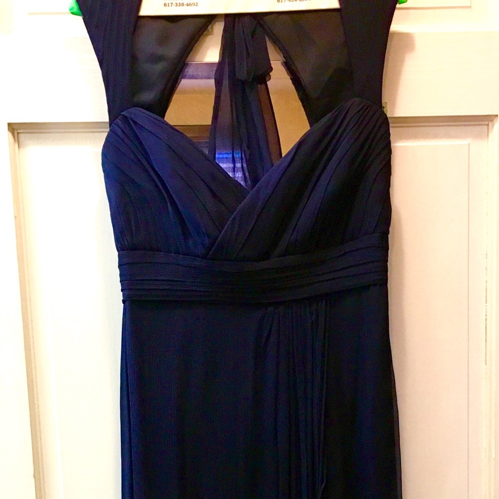 Amsale Navy Bridesmaid Dress G764C